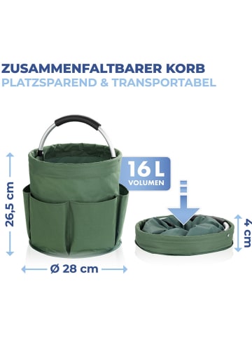 Wenko Tuinmand "Maximex" groen - (H)26,5 x Ø 28 cm