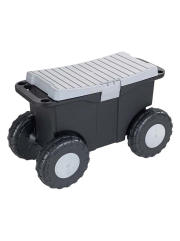 Wenko Tuin- en hobbywagen zwart/grijs - (B)59 x (H)36 x (D)27 cm