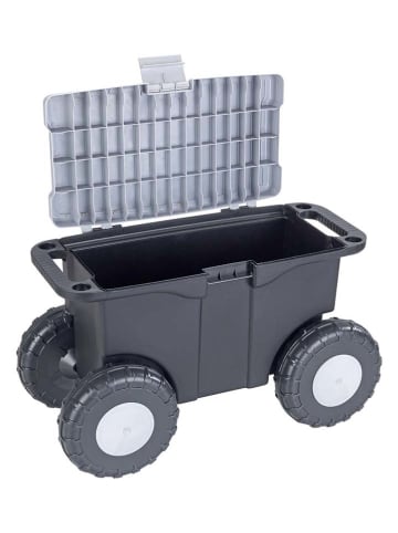 Wenko Tuin- en hobbywagen zwart/grijs - (B)59 x (H)36 x (D)27 cm
