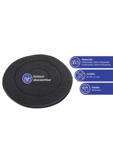 Maximex Autodraaikoussen zwart - Ø 39 cm