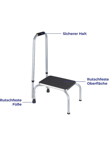 Wenko Veiligheidskruk zwart - (B)46,5 x (H)98 x (D)32 cm