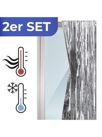 Wenko 2er-Set: Isolierschutz-Folien in Silber - (L)220 x (B)90 cm