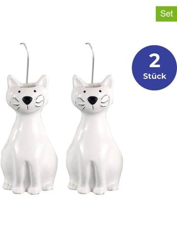 Wenko 2-delige set: luchtbevochtigers wit - (B)10,5 x (H)21 cm