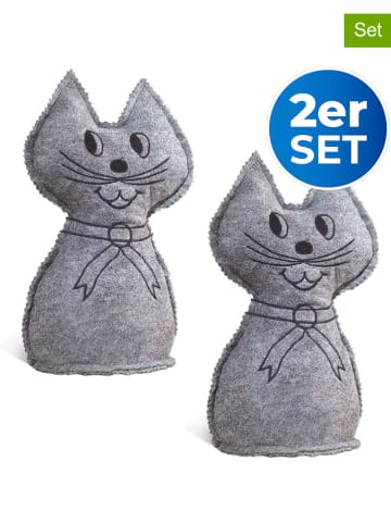 Wenko 2-delige set: luchtontvochtigers grijs - (B)12 x (H)27 cm