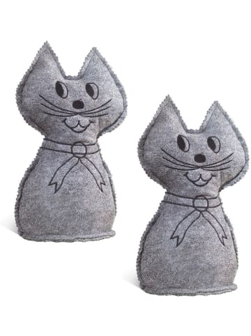 Wenko 2-delige set: luchtontvochtigers grijs - (B)12 x (H)27 cm