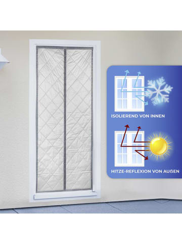 Wenko Thermo-Türvorhang in Grau - (L)200 x (B)90 cm