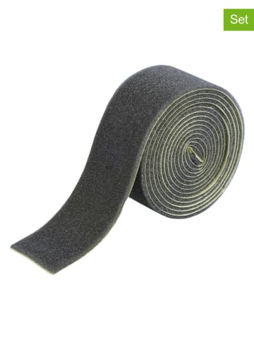 Maximex 2-delige set: antislip tapijtbanden igrijs - (L)200 x (B)4 cm