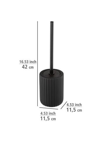 Wenko Zestaw WC "Belluno" w kolorze czarnym - wys. 42 cm