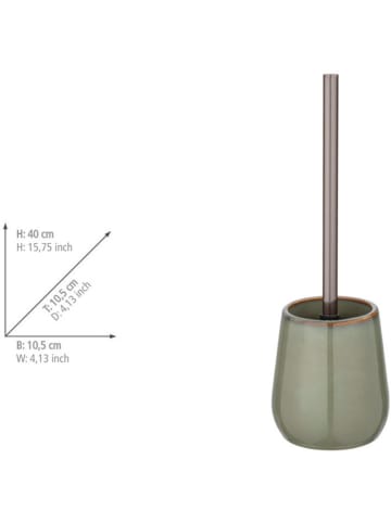 Wenko Toiletborstelgarnituur groen - (H)40 x Ø 10,5 cm