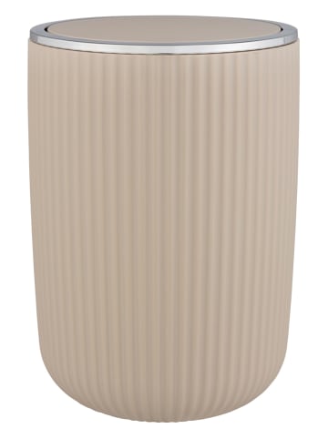 Wenko Schwingdeckeleimer "Agropoli" in Beige - 5,5 l