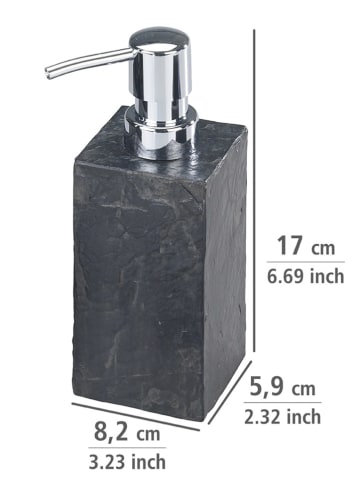 Wenko Zeepdispenser ''Slate Rock'' antraciet - 250 ml