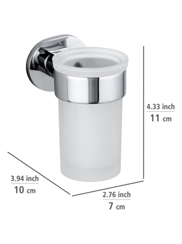 Wenko Toiletborstelgarnituur "Ravina" zwart - (H)70 x Ø 20 cm