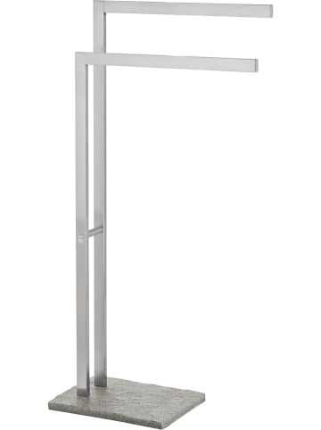 Wenko Handdoekhouder "Granit" grijs/chroomkleurig - (B)43,5 x (H)86,5 x (D)20 cm