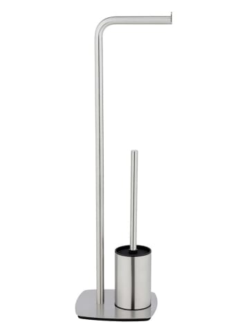 Wenko WC-Garnitur ''Iria'' in Silber - (B)23 x (H)72 x (T)20 cm