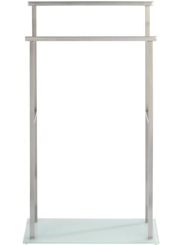 Wenko Stojak w kolorze srebrnym na ręczniki - 46 x 83 x 20 cm