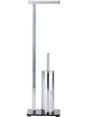 Wenko Roestvrijstalen toiletborstelgarnituur "Lava" - (H)71 cm