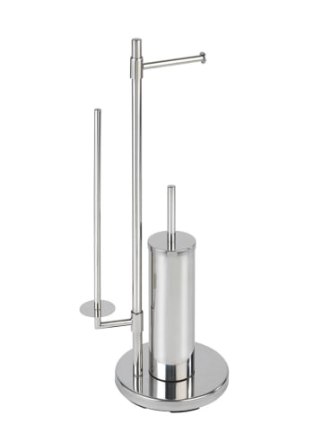 Wenko WC-Garnitur "Universalo Neo" in Silber - (H)73 cm
