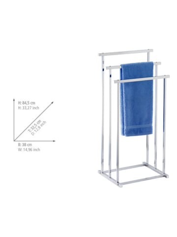 Wenko Roestvrijstalen handdoekhouder "Stanger" - (B)38 x (H)84,5 x (D)34,5 cm