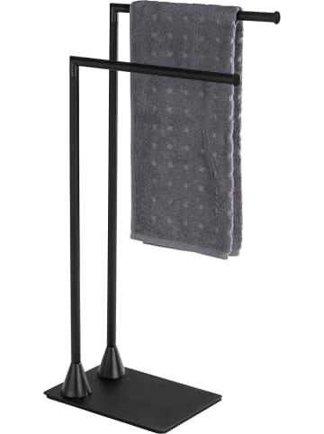 Wenko Handtuchständer "Hella" in Schwarz - (B)43,5 x (H)78,5 x (T)20 cm