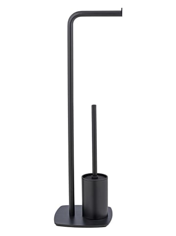 Wenko Zestaw WC "Iria" w kolorze czarnym - 23 x 72 x 20 cm