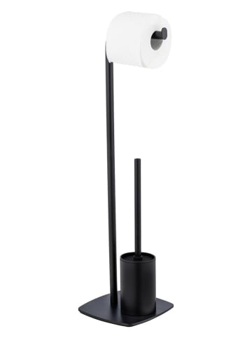 Wenko Toiletborstelgarnituur  ''Iria'' zwart - (B)23 x (H)72 x (D)20 cm