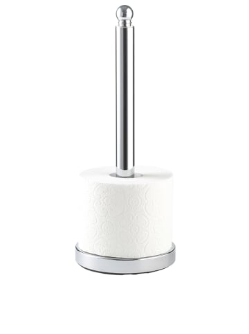 Wenko Zestaw WC w kolorze srebrnym - wys. 34 cm