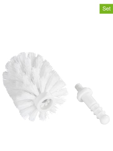 Wenko Wymienne główki  (2 szt.) w kolorze białym do szczotki WC - Ø 8,5 cm