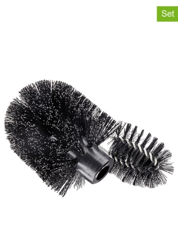 Wenko Vervangborstelkop voor WC-garnituur zwart - Ø 8 cm