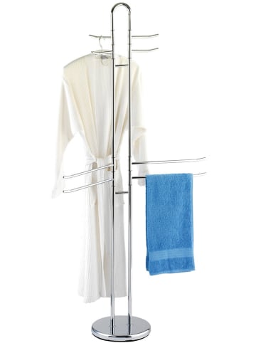 Wenko Handdoekhouder zilverkleurig - (B)55,5 x (H)168 x (D)28,5 cm