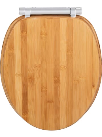 Wenko Easyclose-toiletbril "Bambusa" lichtbruin