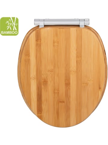 Wenko Easyclose-toiletbril "Bambusa" lichtbruin