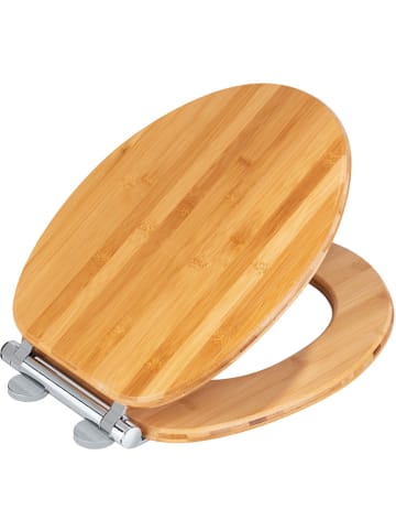Wenko Absenkautomatik-WC-Sitz "Bambusa" in Hellbraun