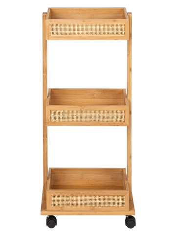 Wenko Badkamerwagen "Allegre" bruin - (B)18,5 x (H)71,5 x (D)32 cm