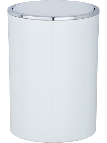Wenko Prullenbak met swingdeksel "Inca" wit - 5 l