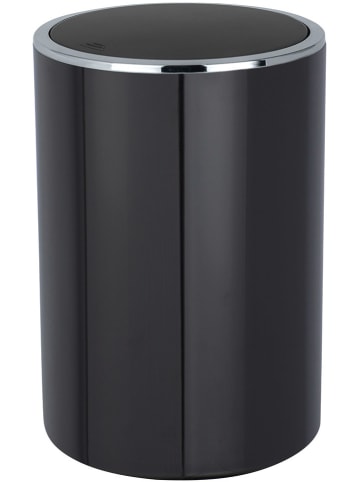 Wenko Schwingdeckeleimer in Schwarz - 5 l