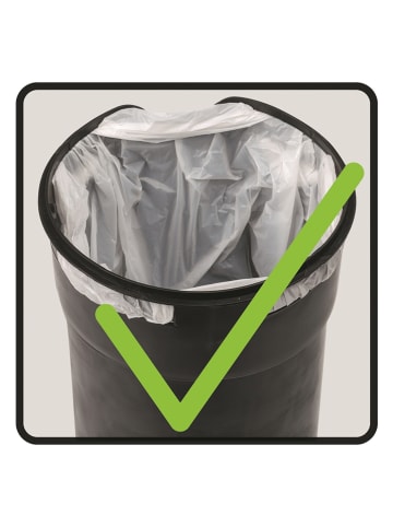 Wenko Mülleimer in Grau - 5 l