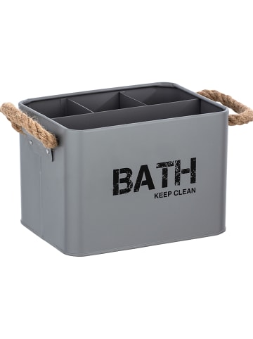 Wenko Opbergbox "Gara" grijs - (B)19 x (H)12,5 x (D)13 cm