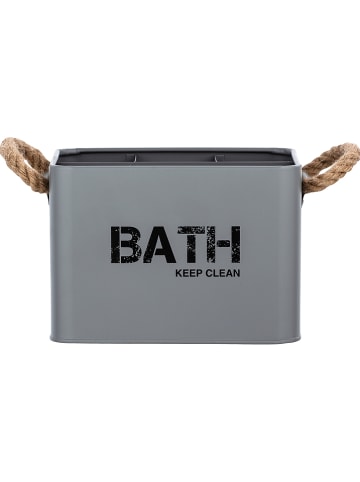 Wenko Opbergbox "Gara" grijs - (B)19 x (H)12,5 x (D)13 cm