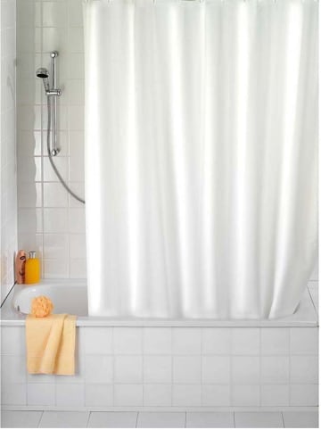Wenko Douchegordijn "Uni" wit - (B)120 x (H)200 cm