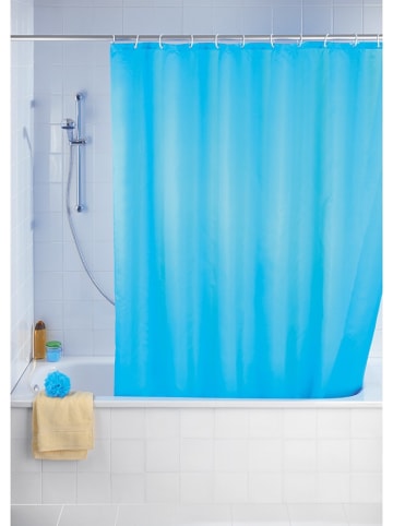 Wenko Anti-schimmel-douchegordijn "Uni" - (B)180 x (H)200 cm - lichtblauw