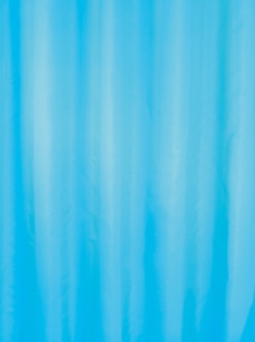 Wenko Anti-Schimmel-Duschvorhang "Uni" in hellblau - (B)180 x (H)200 cm