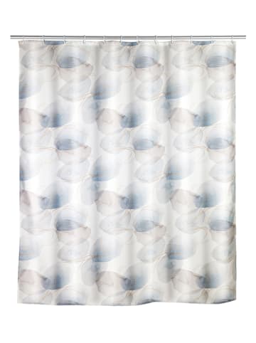 Wenko Zasłona prysznicowa w kolorze beżowo-niebieskim - 200 x 180 cm