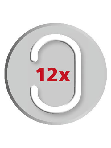 Wenko Anti-schimmel douchegordijn "Navan" beige/blauw - (L)200 x (B)180 cm