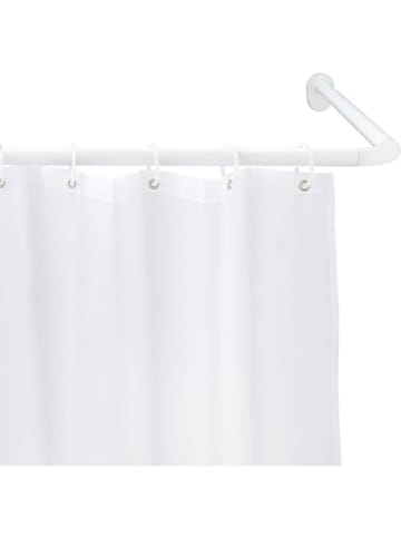 Wenko Douchegordijn-hoekstang wit