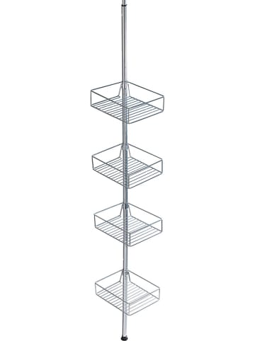 Wenko Roestvrijstalen telescopisch rek "Domaso" - (B)25 x (H)275 x (D)20 cm