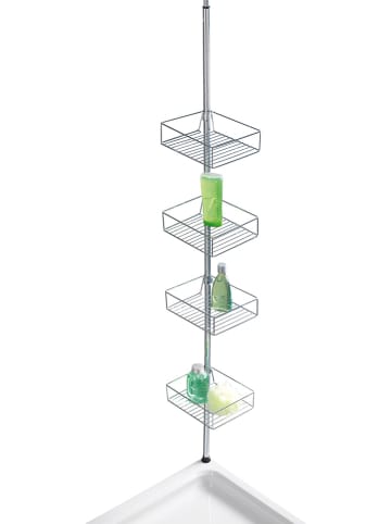 Wenko Edelstahl-Teleskopregal "Domaso" - (B)25 x (H)275 x (T)20 cm