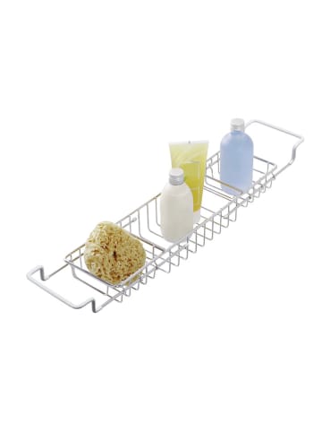 Wenko Uittrekbare badbrug zilverkleurig - (L)92 cm