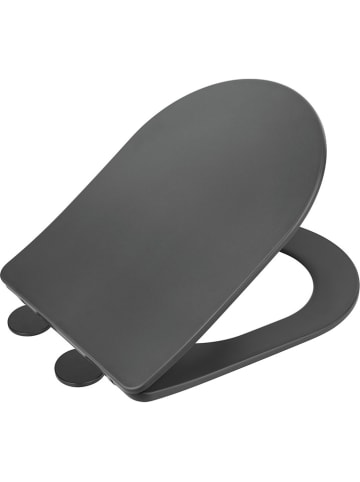 Wenko Easyclose-toiletbril "Galati" antraciet