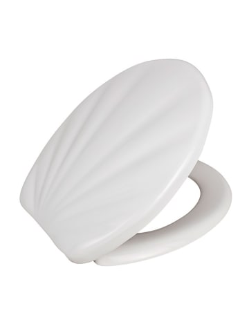 Wenko Toiletbril "Schelp" wit