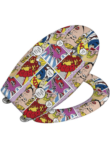 Wenko Easyclose-toiletbril "Pop-Art" meerkleurig